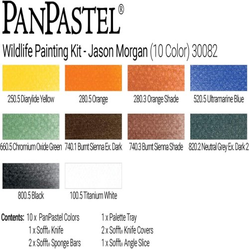 PanPastel Ultra Soft Artist Pastel Boya Wildlife Paintang Jason Morgan 10lu Set 30082