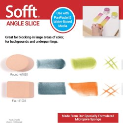 PanPastel Sofft Büyük Düz Kesim Resim Süngeri 2 Adet 61031 - Thumbnail
