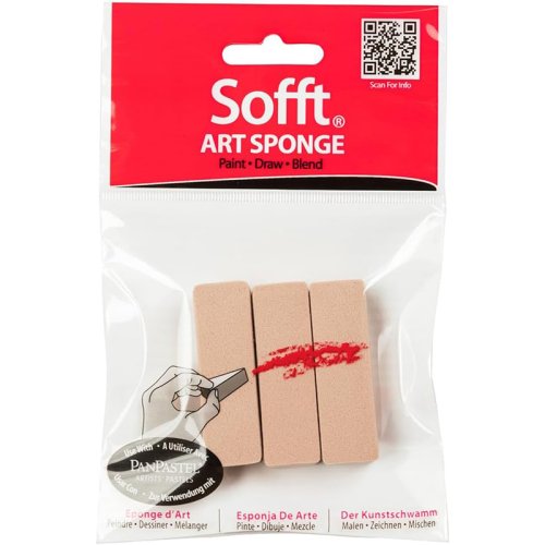 PanPastel Sofft Düz Kesim Resim Süngeri 3 Adet 61022