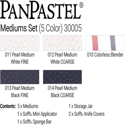PanPastel Ultra Soft Artist Pastel Yardımcı Boya Malzemeleri 5li Set 30005