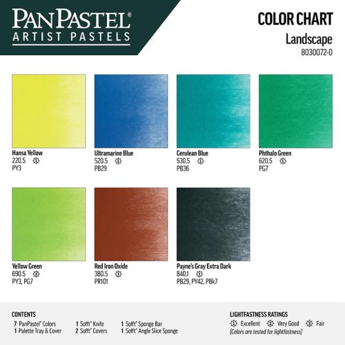 PanPastel Ultra Soft Artist Pastel Boya Landscape 7li Set 30072