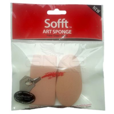 PanPastel Sofft Boyama Çizim ve Karıştırma Sünger Seti Angle Slice Flat 61031 ve Angle Slice Round 61030