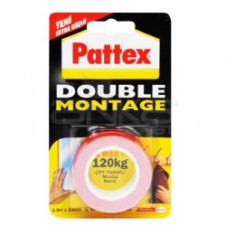 Pattex - Pattex Double Montage Çift Taraflı Montaj Bandı 1.5m x 19mm