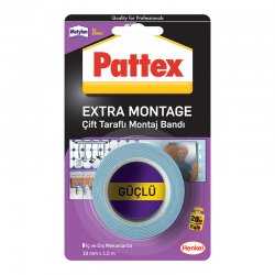 Pattex - Pattex Extra Montaj Tamir Bandı 19mmx1,50m 1871238