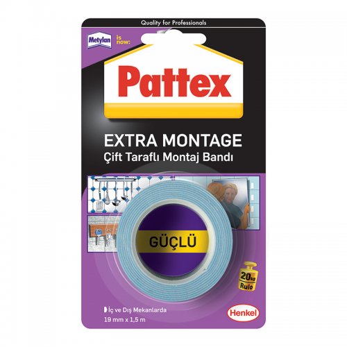 Pattex Extra Montaj Tamir Bandı 19mmx1,50m 1871238