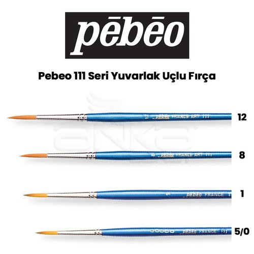 Pebeo 111 Seri Yuvarlak Uçlu Fırça