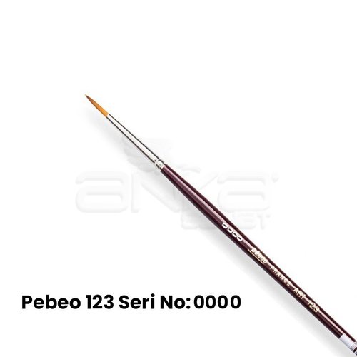 Pebeo 123 Seri Sentetik Yuvarlak Uçlu Fırça
