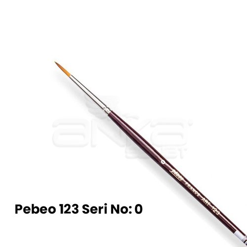 Pebeo 123 Seri Sentetik Yuvarlak Uçlu Fırça