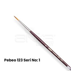 Pebeo 123 Seri Sentetik Yuvarlak Uçlu Fırça - Thumbnail