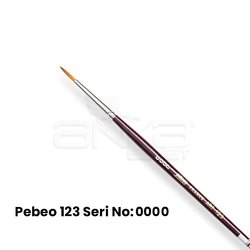Pebeo 123 Seri Sentetik Yuvarlak Uçlu Fırça - Thumbnail