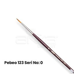Pebeo 123 Seri Sentetik Yuvarlak Uçlu Fırça - Thumbnail