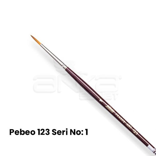 Pebeo 123 Seri Sentetik Yuvarlak Uçlu Fırça