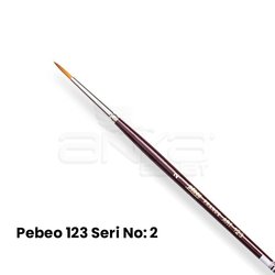 Pebeo 123 Seri Sentetik Yuvarlak Uçlu Fırça - Thumbnail