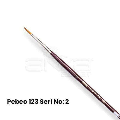 Pebeo 123 Seri Sentetik Yuvarlak Uçlu Fırça