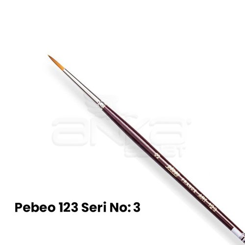 Pebeo 123 Seri Sentetik Yuvarlak Uçlu Fırça