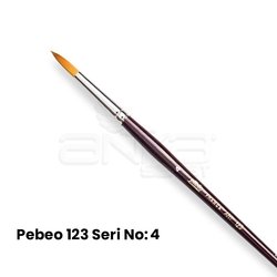 Pebeo 123 Seri Sentetik Yuvarlak Uçlu Fırça - Thumbnail