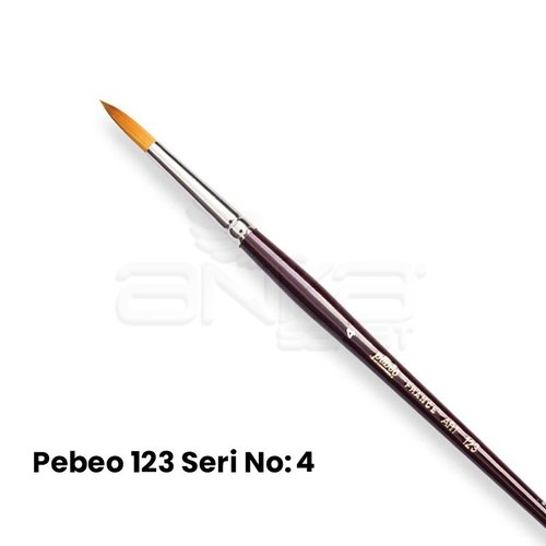 Pebeo 123 Seri Sentetik Yuvarlak Uçlu Fırça
