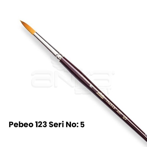 Pebeo 123 Seri Sentetik Yuvarlak Uçlu Fırça