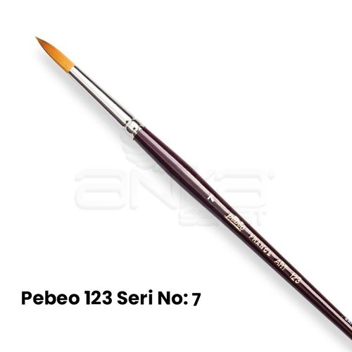 Pebeo 123 Seri Sentetik Yuvarlak Uçlu Fırça