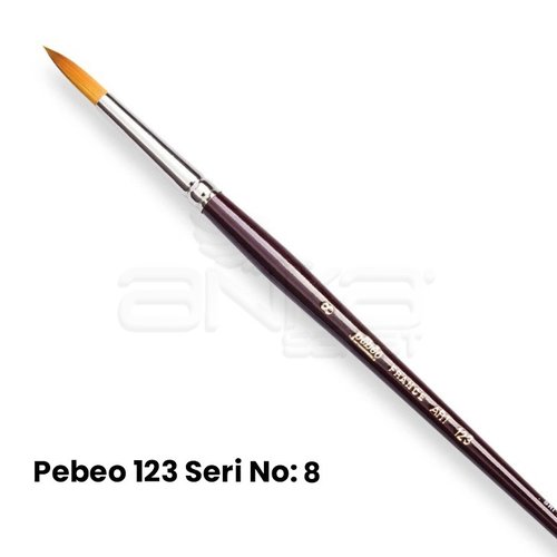 Pebeo 123 Seri Sentetik Yuvarlak Uçlu Fırça