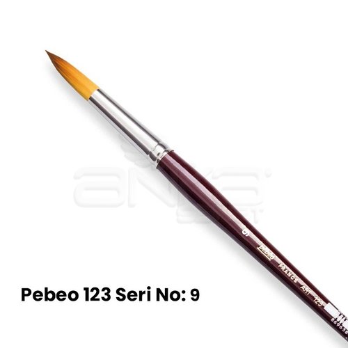 Pebeo 123 Seri Sentetik Yuvarlak Uçlu Fırça