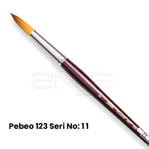 Pebeo 123 Seri Sentetik Yuvarlak Uçlu Fırça