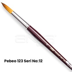 Pebeo 123 Seri Sentetik Yuvarlak Uçlu Fırça - Thumbnail