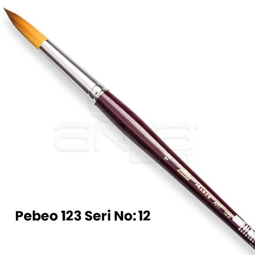 Pebeo 123 Seri Sentetik Yuvarlak Uçlu Fırça