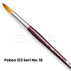 Pebeo 123 Seri Sentetik Yuvarlak Uçlu Fırça - Thumbnail
