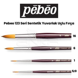 Pebeo - Pebeo 123 Seri Sentetik Yuvarlak Uçlu Fırça