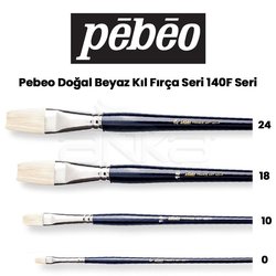 Pebeo - Pebeo 140F Seri Doğal Beyaz Kıl Yağlı Boya-Akrilik Boya Fırçası