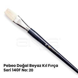 Pebeo 140F Seri Doğal Beyaz Kıl Yağlı Boya-Akrilik Boya Fırçası - Thumbnail