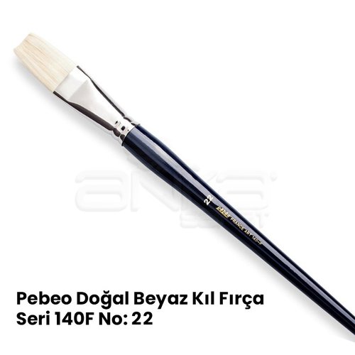 Pebeo 140F Seri Doğal Beyaz Kıl Yağlı Boya-Akrilik Boya Fırçası
