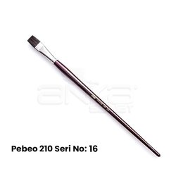 Pebeo 210 Seri Samur Düz Kesik Uçlu Fırça - Thumbnail