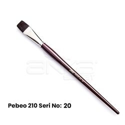 Pebeo 210 Seri Samur Düz Kesik Uçlu Fırça - Thumbnail