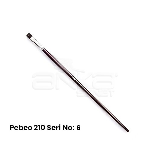 Pebeo 210 Seri Samur Düz Kesik Uçlu Fırça