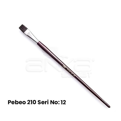 Pebeo 210 Seri Samur Düz Kesik Uçlu Fırça