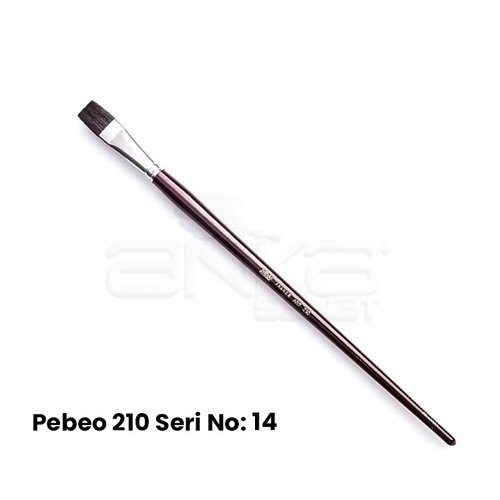 Pebeo 210 Seri Samur Düz Kesik Uçlu Fırça