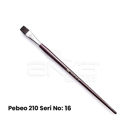 Pebeo 210 Seri Samur Düz Kesik Uçlu Fırça