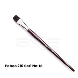Pebeo 210 Seri Samur Düz Kesik Uçlu Fırça - Thumbnail