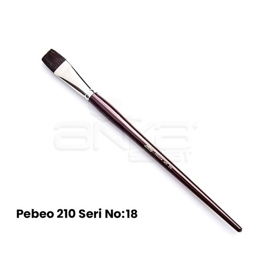 Pebeo 210 Seri Samur Düz Kesik Uçlu Fırça