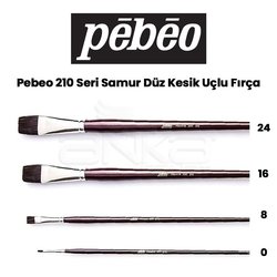 Pebeo 210 Seri Samur Düz Kesik Uçlu Fırça - Thumbnail