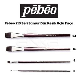 Pebeo - Pebeo 210 Seri Samur Düz Kesik Uçlu Fırça