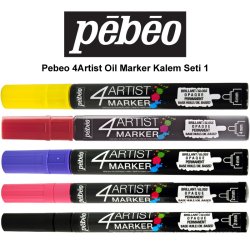 Pebeo - Pebeo 4Artist Oil Marker Kalem Seti 1 5li