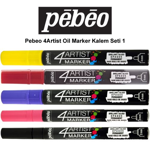 Pebeo 4Artist Oil Marker Kalem Seti 1 5li