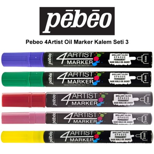 Pebeo 4Artist Oil Marker Kalem Seti 3 5li
