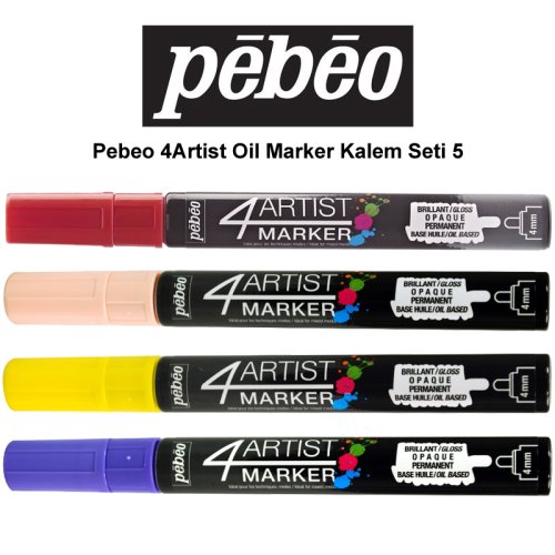 Pebeo 4Artist Oil Marker Kalem Seti 5 4lü
