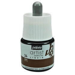 Pebeo - Pebeo Artist Acrylics Liquid Airbrush Mürekkebi 45ml 34 Sepia
