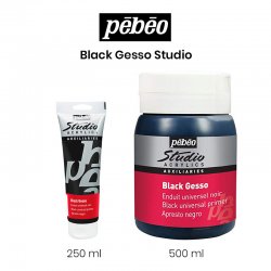 Pebeo - Pebeo Black Gesso Studio Siyah Astar Boya