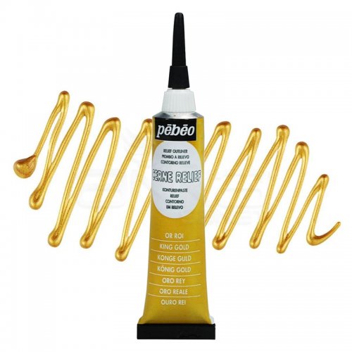 Pebeo Cam Kontürü 20ml King Gold - King Gold